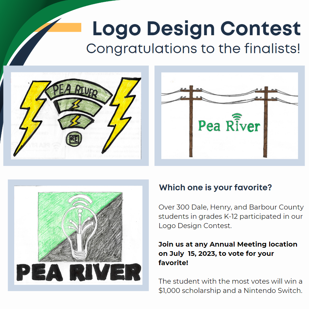 Logo contest design finalists - Join us at the Annual Meeting to cast your vote for the winner!